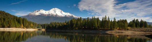 Mt Shasta Mountain Siskiyou Lake Bridge California Recreation Wall Decal
