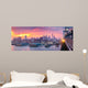 Philadelphia hazy sunset Wall Mural