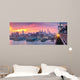 Philadelphia hazy sunset Wall Mural