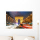 Champs elysees and Arc de Triumph, Paris Wall Mural