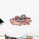 Cricket word cloud Wall Decal
