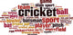 Cricket Word Cloud Wall Decal