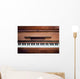 piano keys. close frontal view Wall Mural