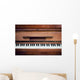 piano keys. close frontal view Wall Mural