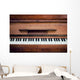 piano keys. close frontal view Wall Mural