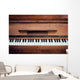 piano keys. close frontal view Wall Mural