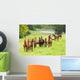 horse herd Wall Mural
