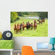 horse herd Wall Mural