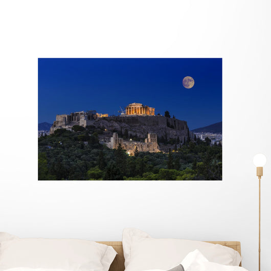 Parthenon temple on the Acropolis of Athens,Greece Wall Mural
