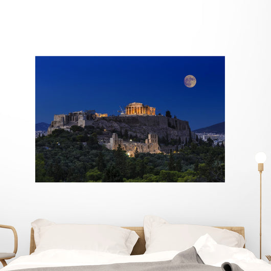 Parthenon temple on the Acropolis of Athens,Greece Wall Mural