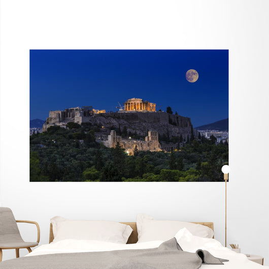 Parthenon temple on the Acropolis of Athens,Greece Wall Mural