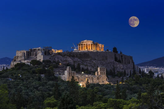 Parthenon Temple On The Acropolis Of Athens, Greece Wall Decal 2