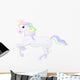 Rainbow Haired Fairy Unicorn Wall Decal