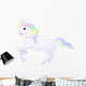 Rainbow Haired Fairy Unicorn Wall Decal