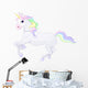 Rainbow Haired Fairy Unicorn Wall Decal