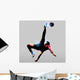 Abstract over Head Kick Wall Decal