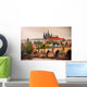 Saint Vitus cathedral and Charles bridge in Prague Wall Mural