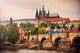 Saint Vitus Cathedral And Charles Bridge In Prague Wall Decal