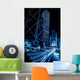 Hong Kong city night scenes Wall Mural