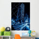 Hong Kong city night scenes Wall Mural
