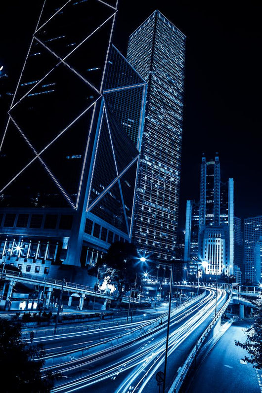 Hong Kong City Night Scenes Wall Decal 2