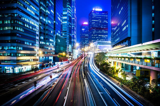 Hong Kong City Night Scenes Wall Decal