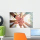 Hands of young people close up on sunny nature background Wall Mural