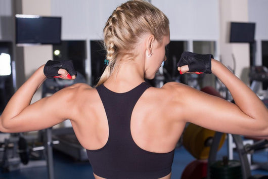 Strong Woman Shows Her Muscles Wall Decal