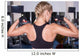 Strong woman shows her muscles Wall Mural