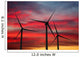 Wind generator turbines in sky Wall Mural