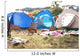 Empty campsite at music festival Wall Mural