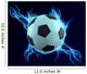 soccer ball spark with blue thunder Wall Mural