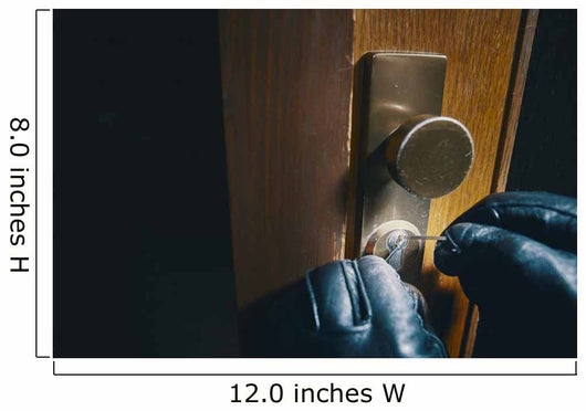 close up burglar picking a lock Wall Mural