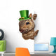 Spring Squirrel Banner Wall Decal