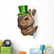 Spring Squirrel Banner Wall Decal