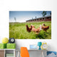 chicken on traditional free range poultry Wall Mural
