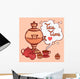 Tea Background With Samovar Wall Mural