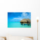 Luxury thatched roof honeymoon bungalow Wall Mural