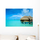 Luxury thatched roof honeymoon bungalow Wall Mural