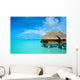 Luxury thatched roof honeymoon bungalow Wall Mural