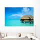 Luxury thatched roof honeymoon bungalow Wall Mural