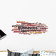 Gymnastics word cloud Wall Decal