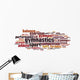 Gymnastics word cloud Wall Decal