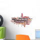 Gymnastics word cloud Wall Decal