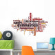Gymnastics word cloud Wall Decal