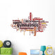 Gymnastics word cloud Wall Decal