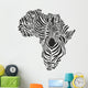 Map Africa with Head Wall Decal