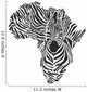 Map Africa with Head Wall Decal