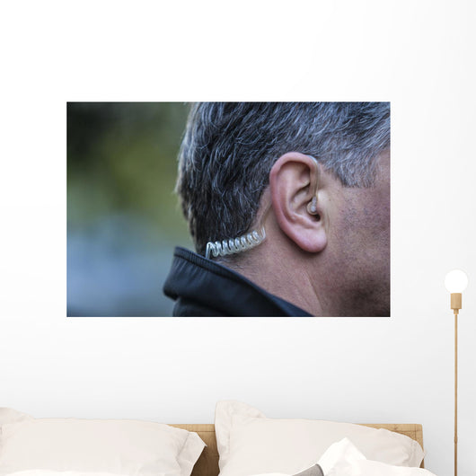 Working as security man Wall Mural