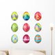 Colorful Easter Eggs Wall Decal Sticker Set
